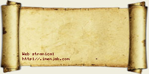 Jana Zafirović vizit kartica